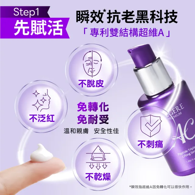 【LEGERE 蘭吉兒】極致AC肽緊顏三效精華EX(30ml)