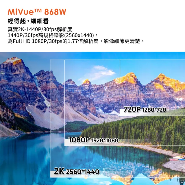 【MIO】MiVue 868W GPS WIFI 2K 行車記錄器(送-32G卡 行車紀錄器)