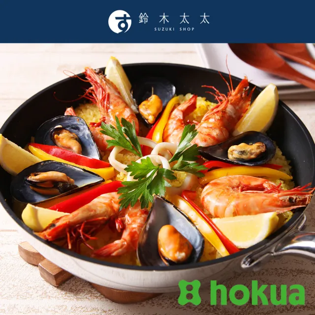 【hokua 北陸鍋具】天然木柄輕量平底鍋-26cm(鈴木太太公司貨)
