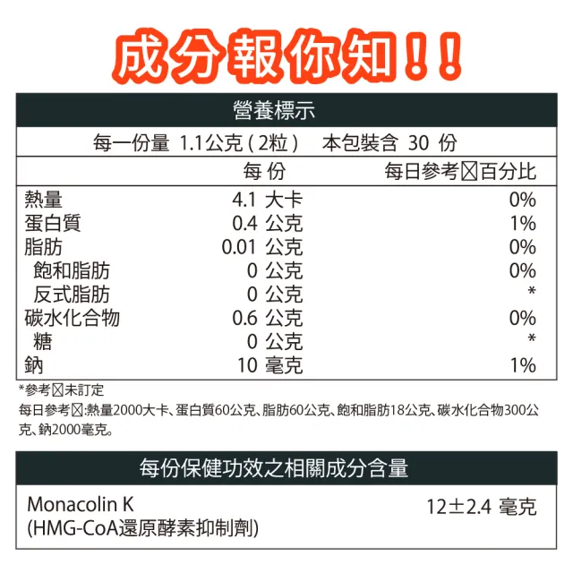 【SENTOSA 三多】健字號-健康紅麴膠囊60粒(3入組)