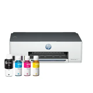 【HP 惠普】官方直營 搭1組1黑3彩墨水★Smart Tank 215 單功Wifi連續供墨印表機(列印/無線) (4A8H7A)