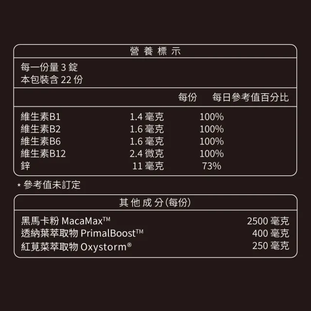 【大研生醫】100%黑瑪卡透納葉錠x3入(66錠/盒)