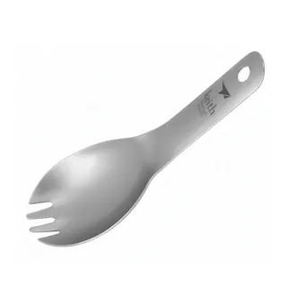 【Keith】鎧斯鈦兒童鈦叉匙 14cm / Ti5312(戶外居家鈦金屬幼兒孩童用便攜小圓湯匙叉杓匙輕量隨身餐具)