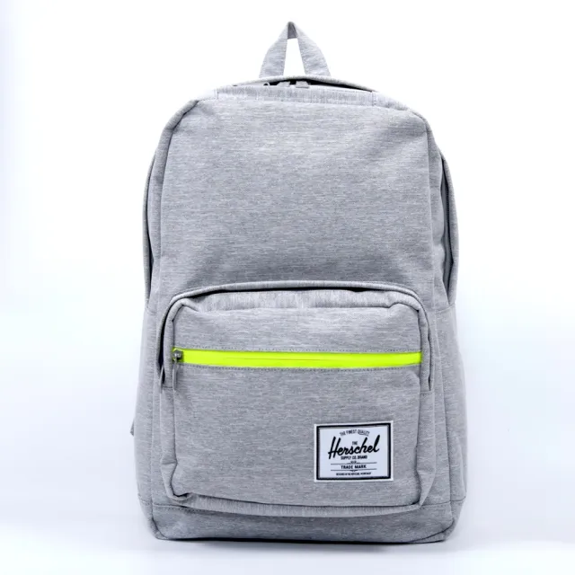 【Herschel】Pop Quiz 中型 灰色 淺灰 帆布 防潑水 筆電夾層 大學 書包 筆電 背包 後背包