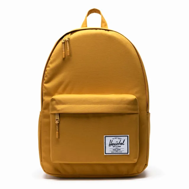 【Herschel】Classic XL 特大 深黃 黃色 帆布 防潑水 尼龍內裡 可放水壺 大容量 書包 男包