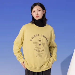 【gozo】MOMO獨家款★限量開賣 MOON CAKE奶奶印花大學T(兩色)