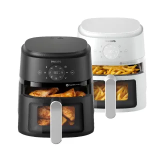 【Philips 飛利浦】星樂視透視海星氣炸鍋4.2L_NA221(黑白兩色任選)