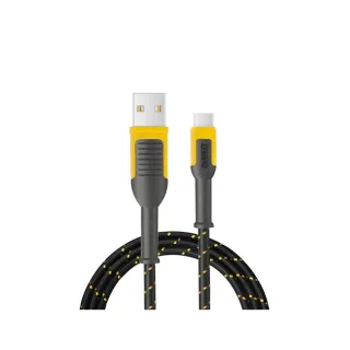【DEWALT 得偉】充電傳輸線 180CM USB-A to TYPE-C(DXMA1311348E)