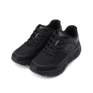 【LOTTO】AERO TRAIL 越野跑鞋 全黑 女鞋 LT1AWR3780