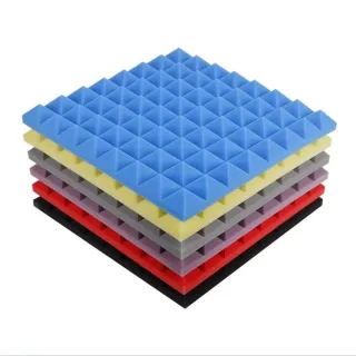 【JinJiu津久】金字塔隔音棉 自粘吸音棉 50*50*8cm 錄音棚隔音 鼓房琴房牆貼(隔音棉 降噪墻貼 消音材料)