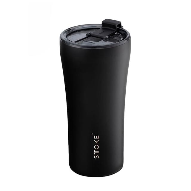 【STTOKE】精品陶瓷保溫杯 全黑限定款 16oz/460ml 無盡黑(陶瓷塗層/防漏隨行)