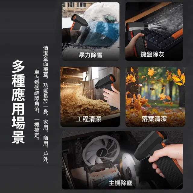 【ANTIAN】Z18 16萬轉 無線手持暴風吹塵槍 強力渦輪高速吹塵器 戶外烤肉生火吹氣泵