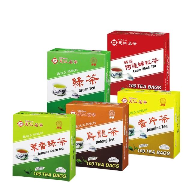 【天仁茗茶】鋁箔防潮包2gx100入(綠茶/茉香綠茶/香片茶/烏龍茶/阿薩姆紅茶)