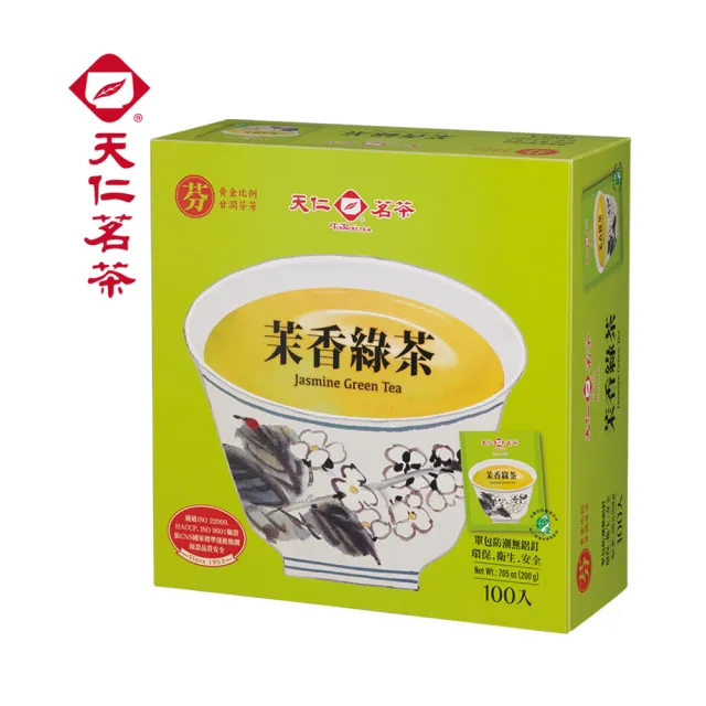 【天仁茗茶】防潮包2gx100入(綠茶/茉香綠茶/茉莉花茶/菊花普洱茶/高山烏龍茶/阿薩姆紅茶)