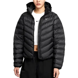【NIKE 耐吉】W Nsw Tf Dwnfl Nk Ed Wndpfr 外套 女款 黑色 羽絨 連帽 HV5106-010