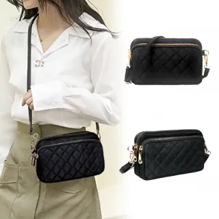 【吉豐洋行】不敗經典款 小香風菱格防潑水斜背包/晚宴包/手機包(多色可選)