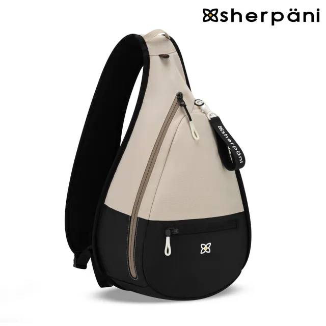 【Sherpani】RFID 防潑水多功能斜肩包 25II Esprit 10L|卡其/Con Leche(RFID 屏蔽 拉鍊固