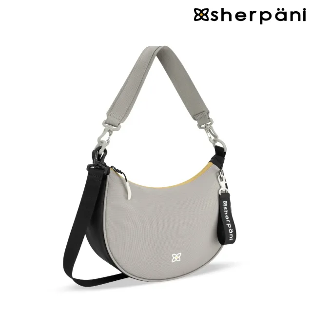 【Sherpani】雙11 RFID 防潑水多功能斜背包 25II Mina 5L｜芥末灰-黑/Wasabi Stone(RFID 屏蔽 拉