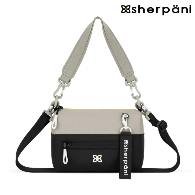 【Sherpani】雙11 RFID 防潑水多功能斜背包 25II Skye 4L｜芥末灰-黑/Wasabi Stone(RFID 屏蔽 拉