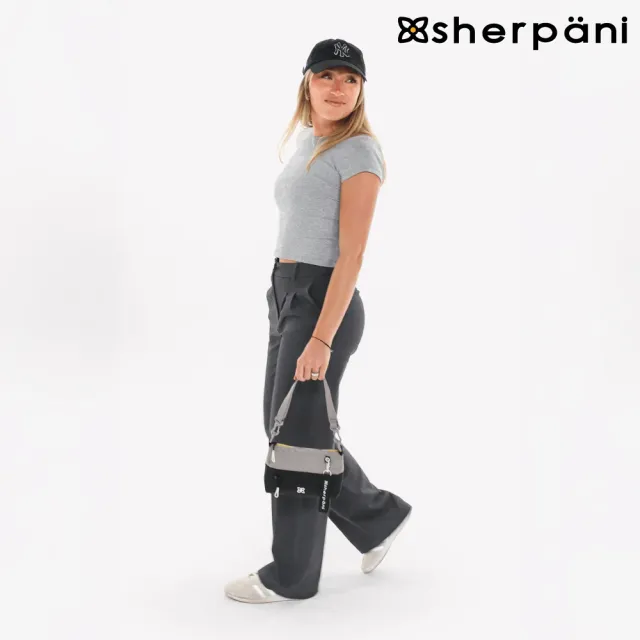 【Sherpani】雙11 RFID 防潑水多功能斜背包 25II Skye 4L｜芥末灰-黑/Wasabi Stone(RFID 屏蔽 拉