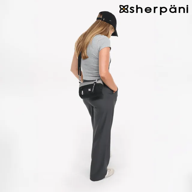 【Sherpani】雙11 RFID 防潑水多功能斜背包 25II Skye 4L｜芥末灰-黑/Wasabi Stone(RFID 屏蔽 拉