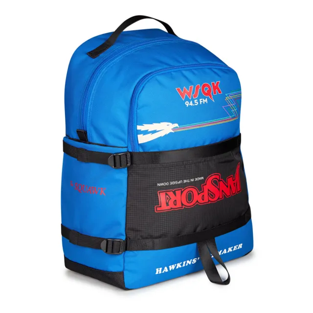 【JANSPORT】雙11 Pack Squawk 後背包 藍 怪奇物語 聯名款(JS0A898BA2S)