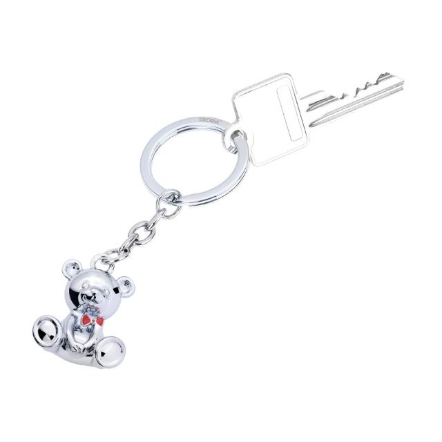 【Troika】泰迪熊鑰匙圈 3D Teddy Bear Charm in Chrome(背包吊飾 禮物推薦)