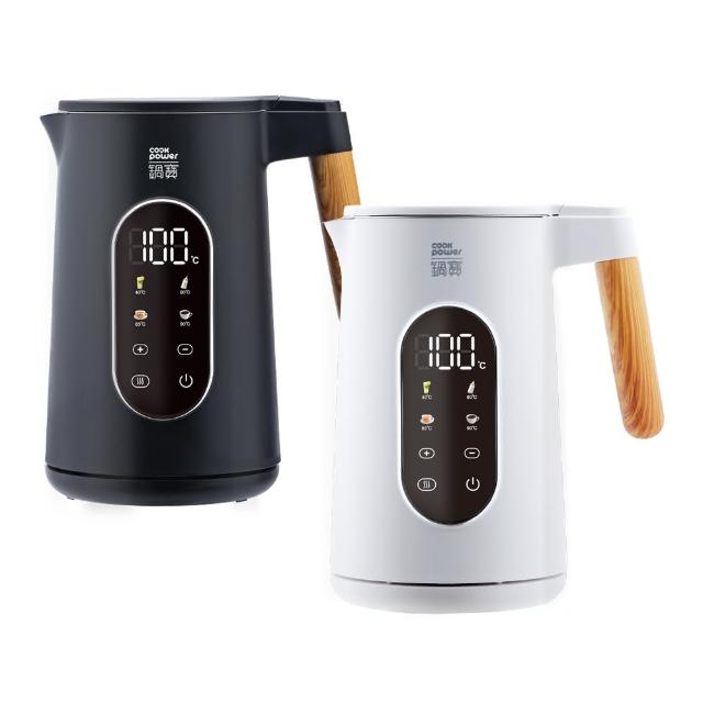 【CookPower 鍋寶】智能溫控快煮壺-1.8L(兩色任選)