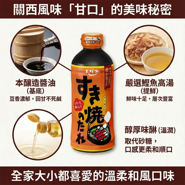 【Ebara】5罐入荏原關西味壽喜燒醬日式火鍋醬汁牛丼親子丼蓋飯燉肉炒麵萬用調味料(日本原裝現貨甘甜濃郁)