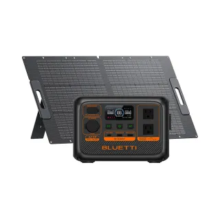 【BLUETTI】AC2P 300W 戶外移動電源+100W太陽能板套組(移動電源 戶外電池 露營 車宿 行動電源 UPS)