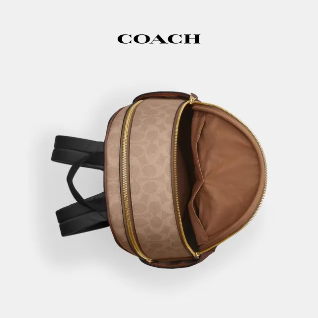 【COACH】蔻馳官方直營 COURT 經典Logo後背包 雙肩包-多色任選(CZ176/CZ771)