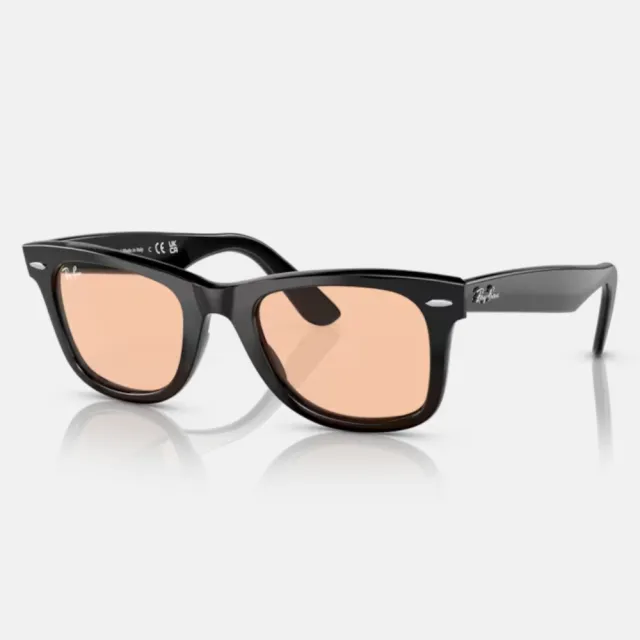 【RayBan 雷朋】Wayfarer亮黑膠框太陽眼鏡(RB2140F-901、902、901/64、901/R6、601/4B 多色任選)