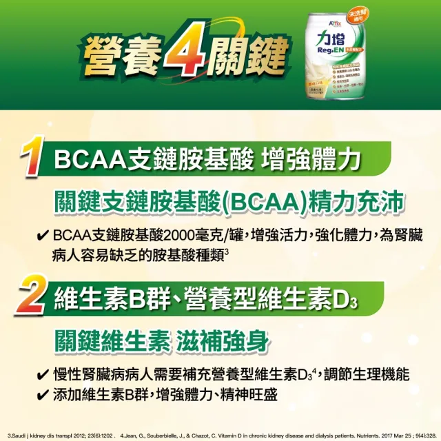 【Affix 艾益生】力增 未洗腎配方 原味 237mlx24罐/箱(BCAA支鏈胺基酸)