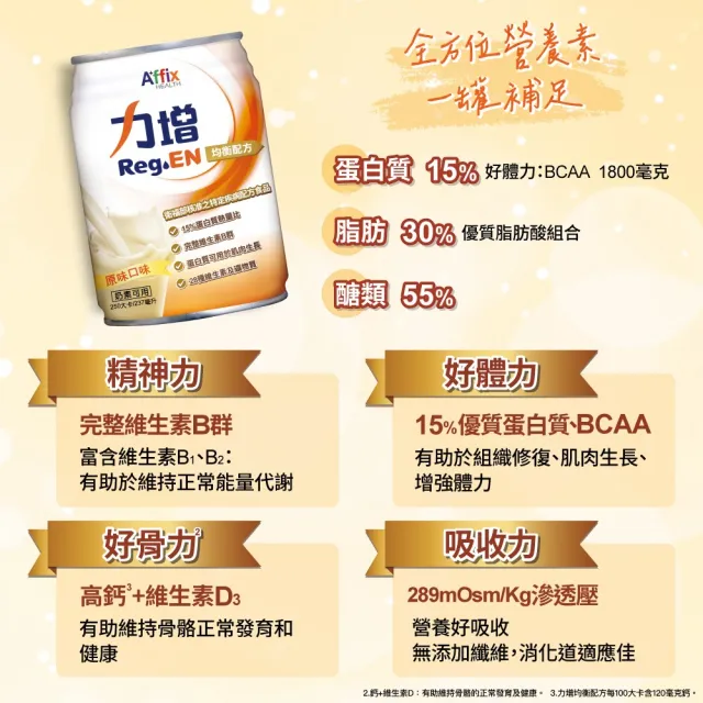 【Affix 艾益生】力增 均衡配方 原味 237mlx24罐/箱(15%蛋白質搭配BCAA)