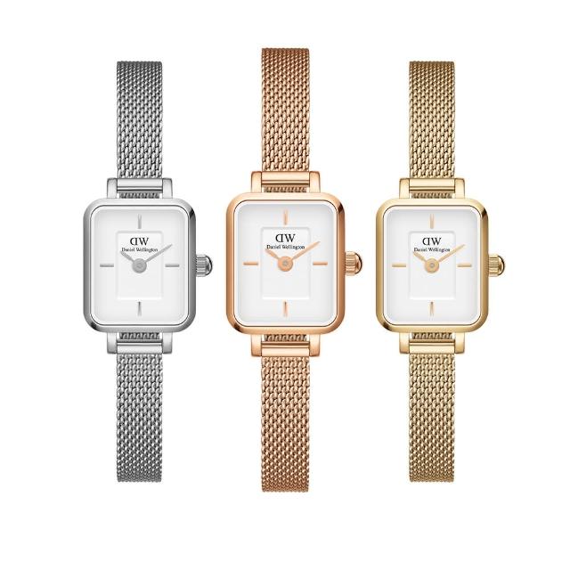 【Daniel Wellington】DW Quadro Mini 15x18mm 方糖系列金屬小方錶(三色任選)