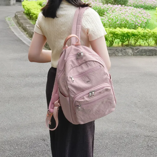 【OMC】雙11 必buy輕盈紙感旅行後背包33531(櫻花粉)