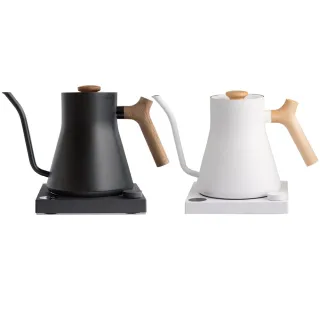 【FELLOW】Stagg EKG Pro 電子溫控手沖壺 磨砂黑 600ml(黑白兩色/搭配楓木或黑胡桃木實木把手)