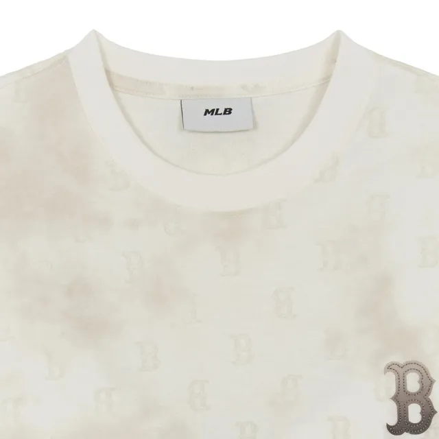 【MLB】短袖T恤 Monogram系列 波士頓紅襪隊(3ATSM1054-43SAL)