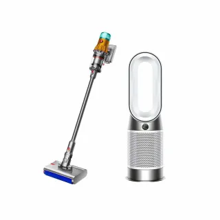 【dyson 戴森】HP10 三合一涼暖清淨機 + V12s 乾溼全能洗地吸塵器(雙主吸頭)(超值組)