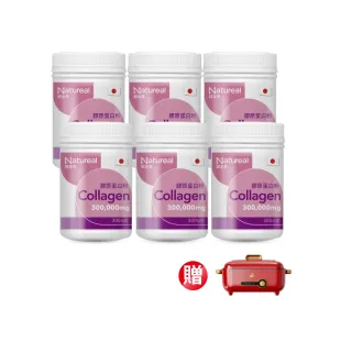 【永信藥品】Natureal 純本萃日本專利魚膠原蛋白粉(300g*6瓶/半年份/PO.OG小分子胜肽/專利無味提取)