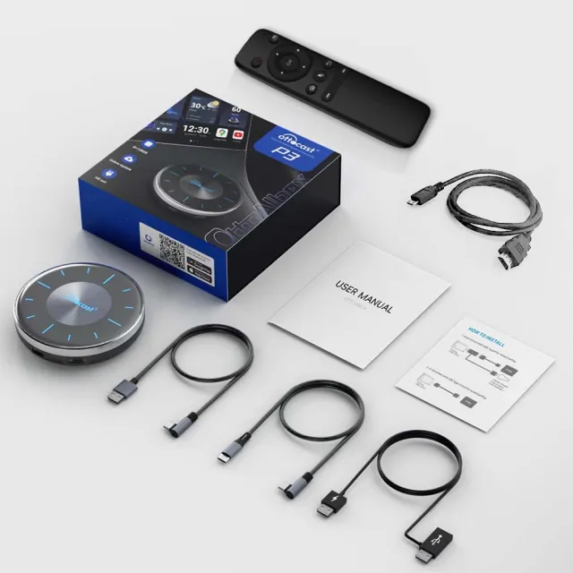 Carplay轉安卓 P3 八核心+128GB內存 車載 安卓盒 applepie PCS46(大滿配/含遙控器+HDMI線)