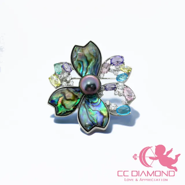 【CC Diamond】南洋大溪地黑珍珠 胸針 2選1(9.6mm)