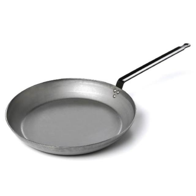 【GUSTO】24cm商用碳鋼平底鍋(碳鋼3.0厚 無塗層)