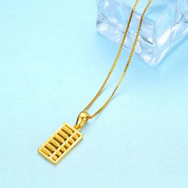 【Penny珮妮】999黃金 迷你小算盤 項鍊(母親節禮物 交換禮物 送女友 生日禮物 情人節 尾牙 新年 結婚送禮)