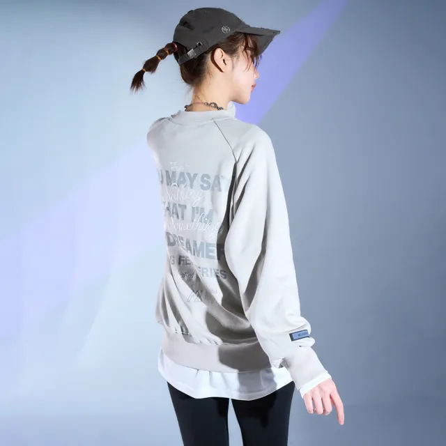 【MAJOR MADE】雙色字刺繡交疊大學T(長袖上衣/圖案上衣/潮流長T)