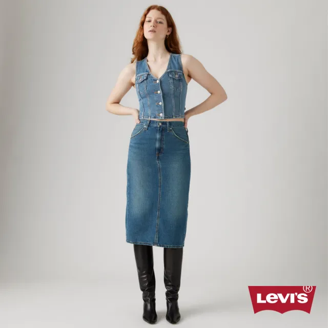 【LEVIS】中腰牛仔裙 丹寧裙 熱賣單品 001VH-0006