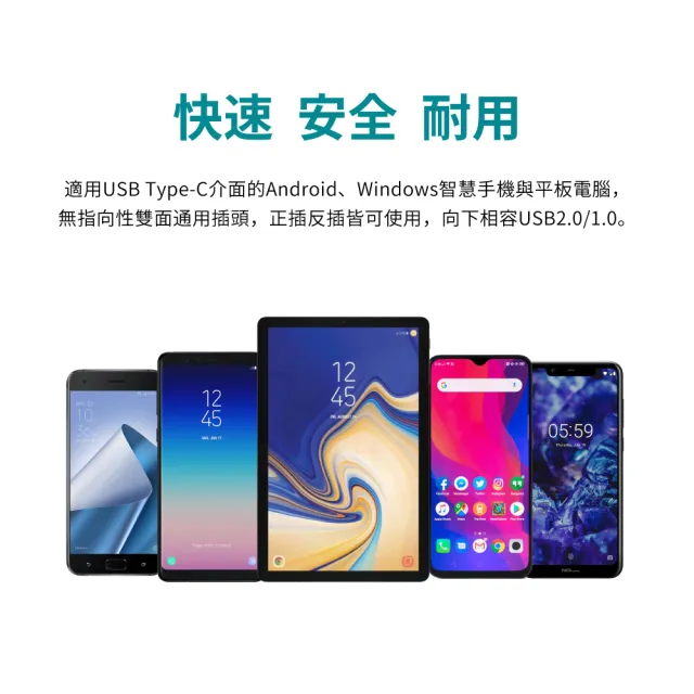 【PX 大通】3年保固充電線type c手機線1米傳輸線USB 3.1 3.0 GEN1 Type C USB蘋果iphone(UAC3-1B 1G 1W)