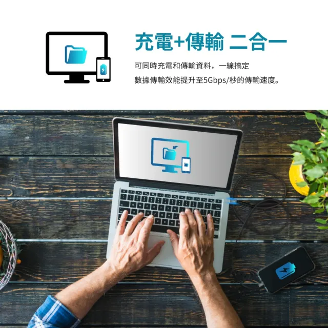 【PX 大通】3年保固充電線type c手機線1米傳輸線USB 3.1 3.0 GEN1 Type C USB蘋果iphone(UAC3-1B 1G 1W)