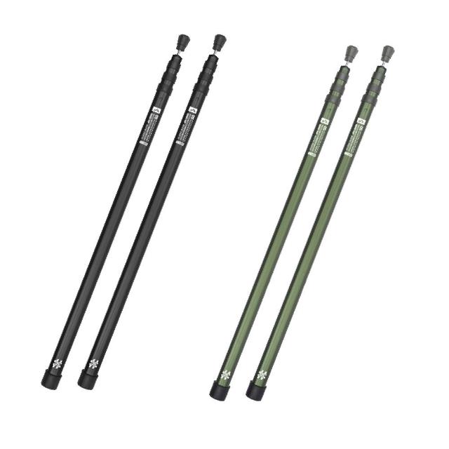 【ShineTrip山趣】05系列 擎鎖伸縮營柱2.8m/2入 逐暮黑/風隱綠 附收納袋 伸縮營柱 露營(悠遊戶外)