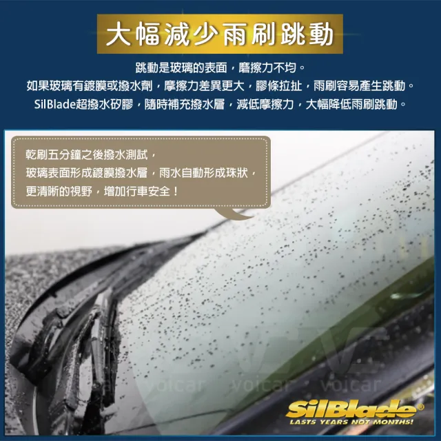 【SilBlade】BMW 3系列 G20/ G21/ F30/ F31/ GT F34 / F35 專用(Flex 軟骨超撥水矽膠雨刷)